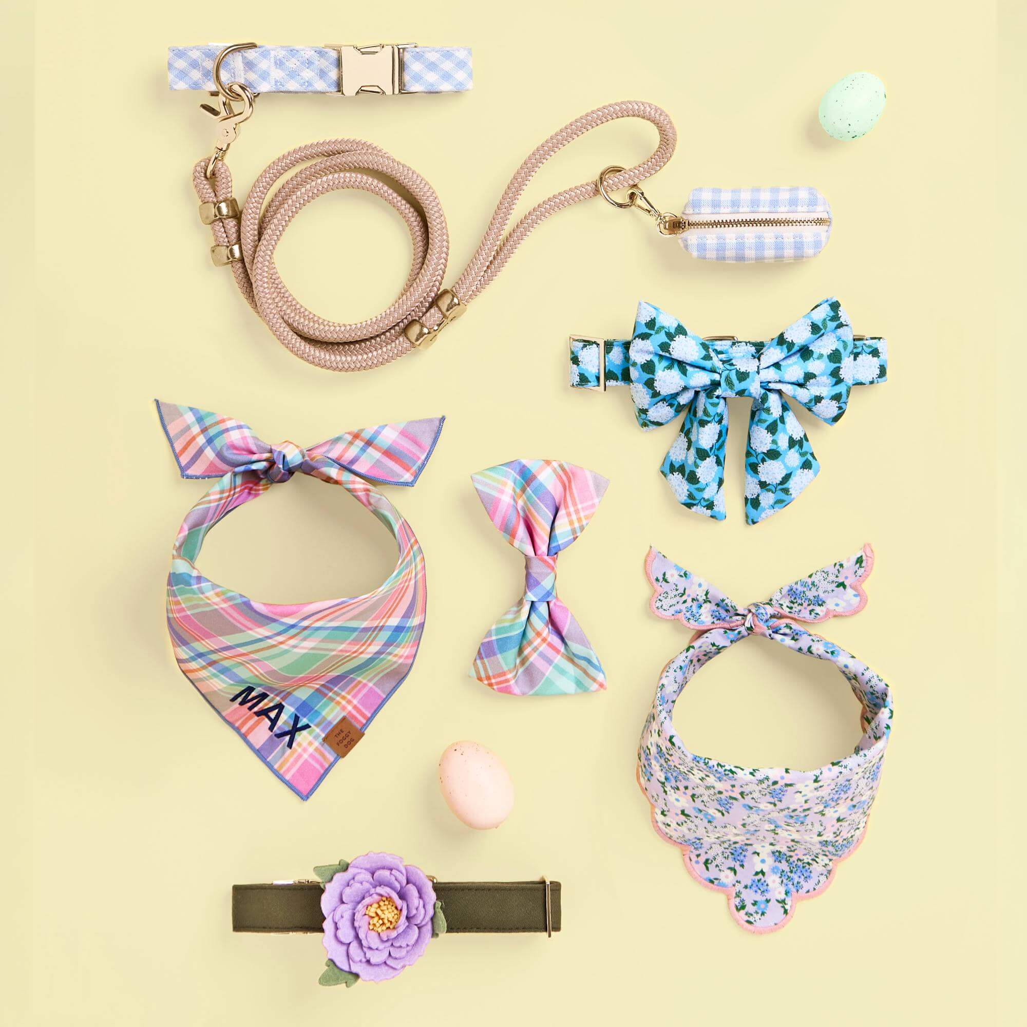 Flora Scalloped Dog Bandana