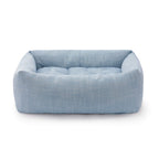 Chambray Blue Bolster Dog Bed