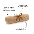 Latte Recycled Sherpa Bolster Dog Bed