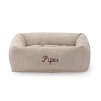 Mushroom Brown Bolster Dog Bed