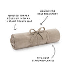 Mushroom Brown Bolster Dog Bed