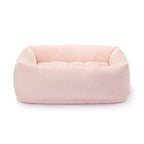 Blush Pink Bolster Dog Bed