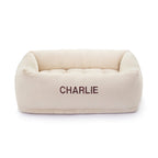 Oatmeal Bolster Dog Bed