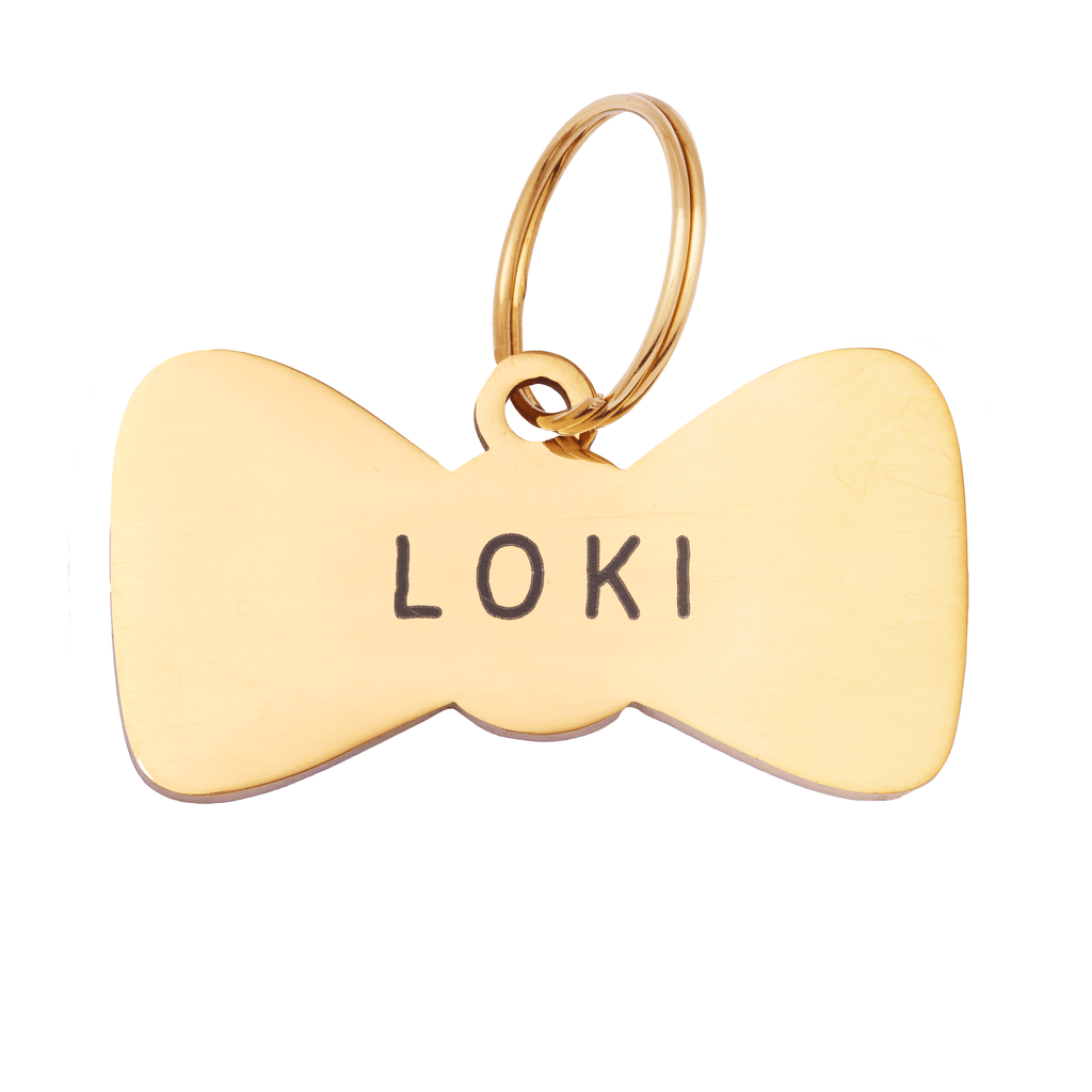 Bow Tie Pet ID Tag