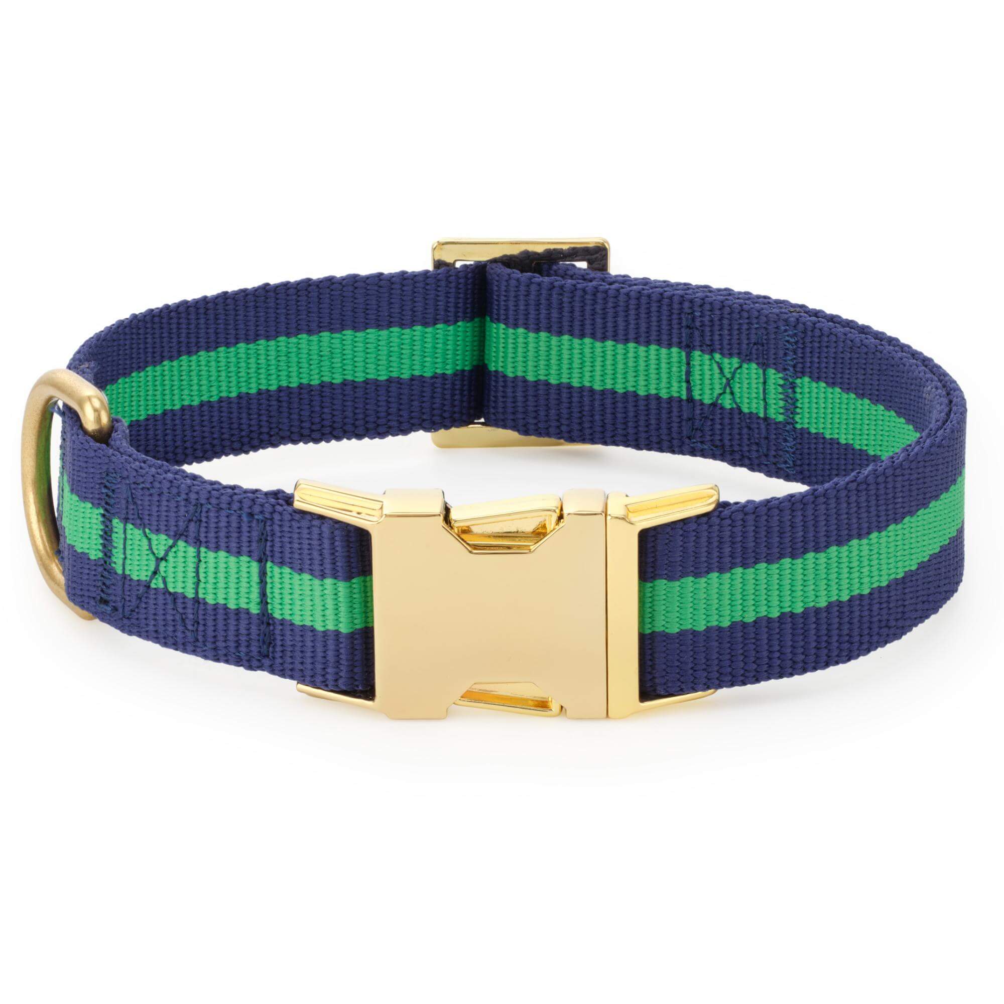 Camden Striped Webbing Collar Walk Set