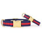 Mariner Striped Webbing Dog Collar