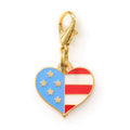 I Heart America Collar Charm