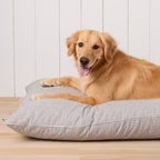 Charcoal Stripe Dog Bed