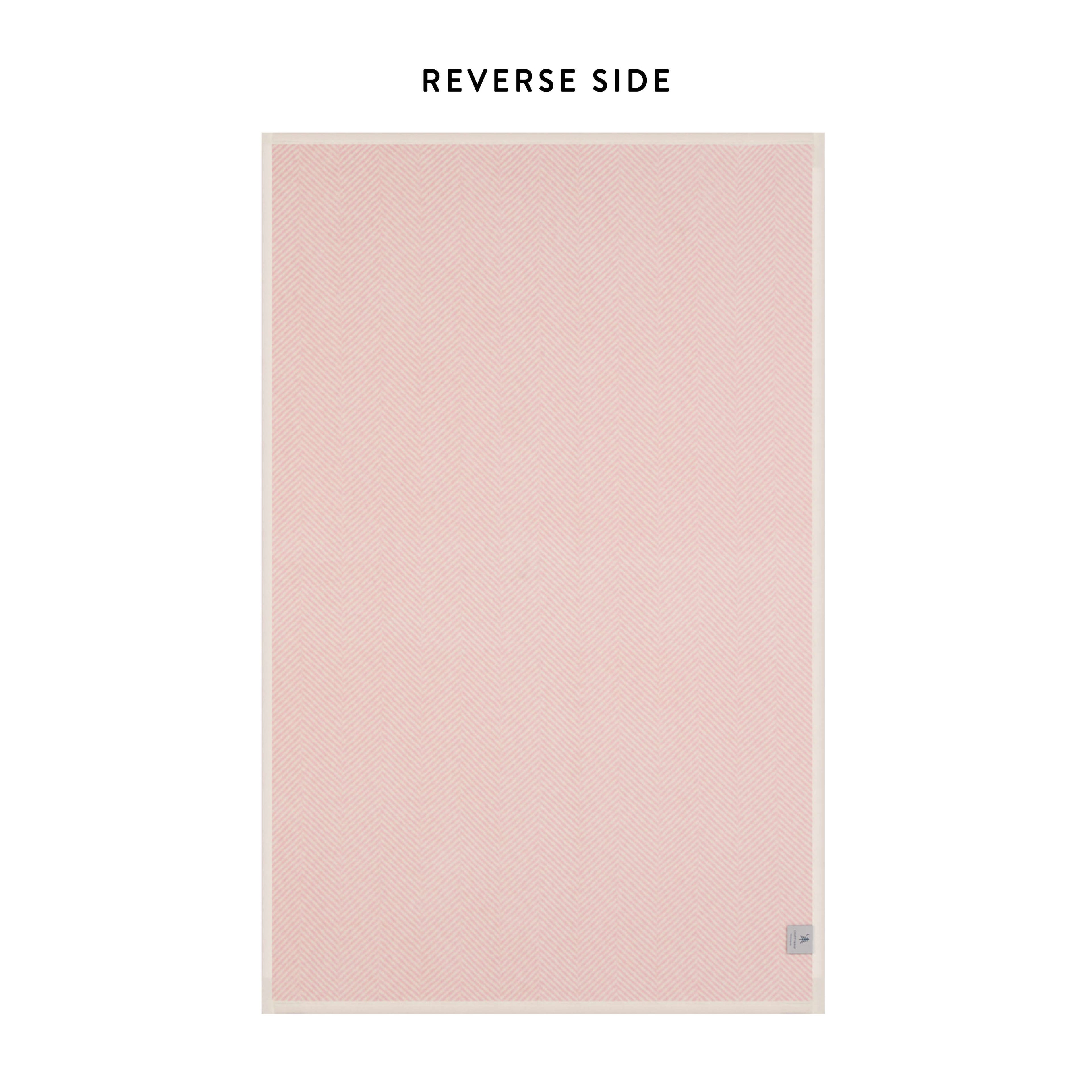ChappyWrap Harborview Herringbone Blush Dog Blanket