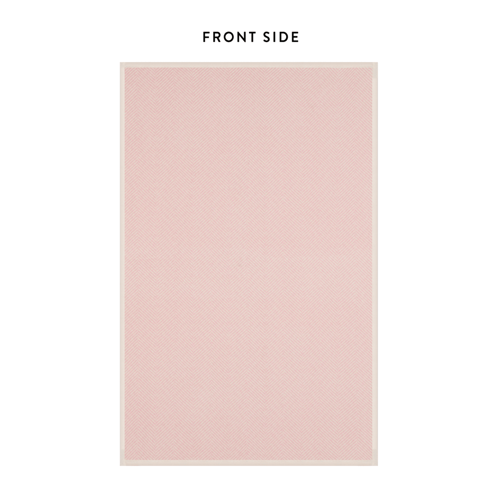 ChappyWrap Harborview Herringbone Blush Dog Blanket