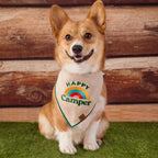 Happy Camper Embroidered Dog Bandana