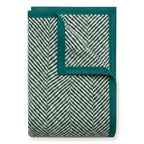 ChappyWrap Harborview Herringbone Evergreen Dog Blanket