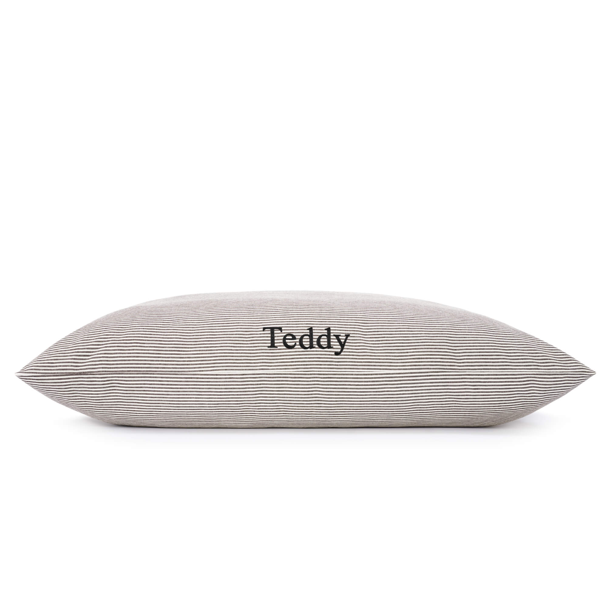 Charcoal Stripe Dog Bed