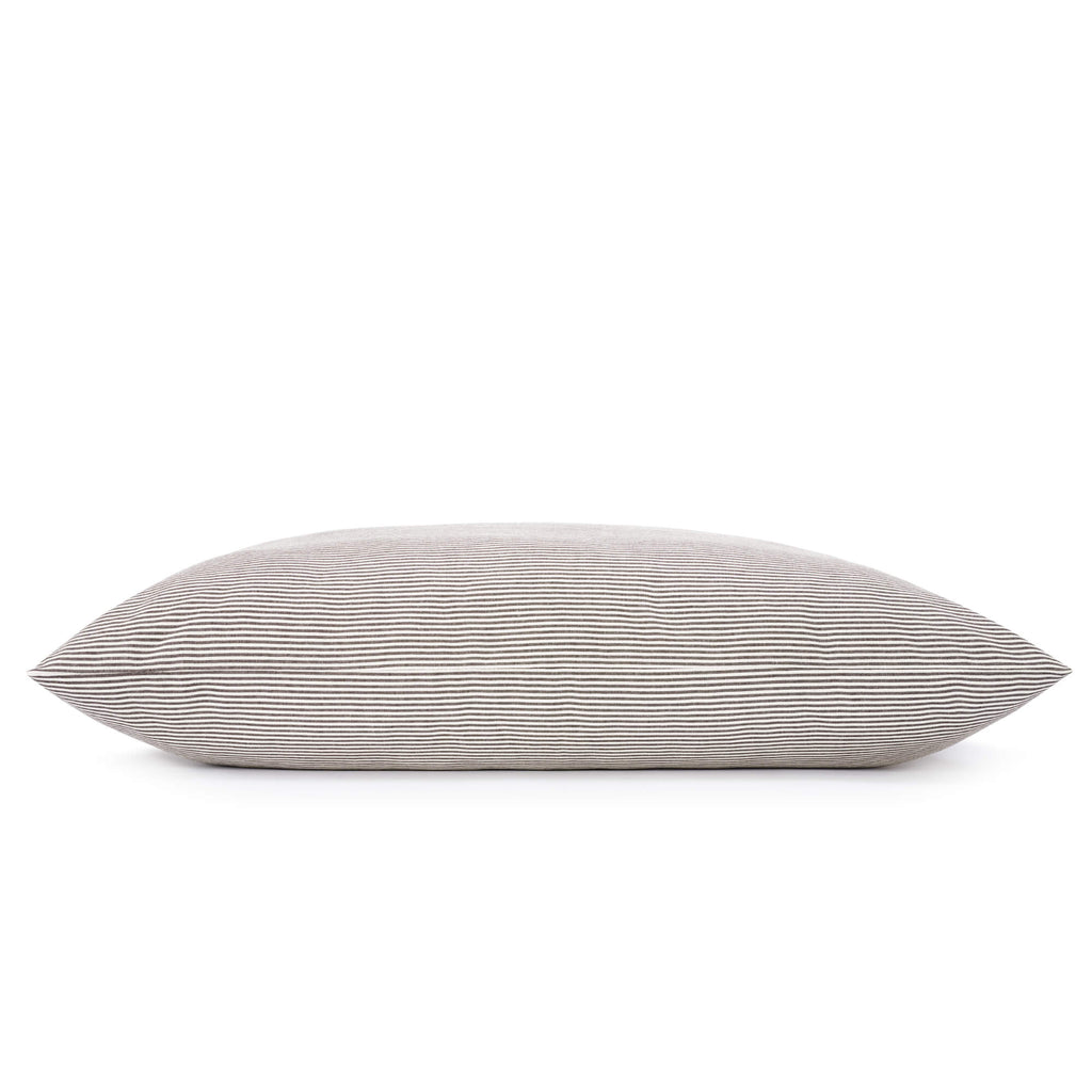 Charcoal Stripe Dog Bed