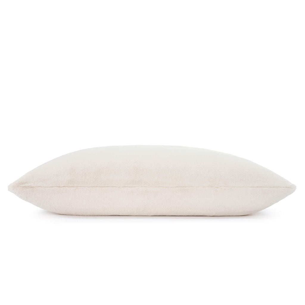 Natural Recycled Faux Fur Dog Bed