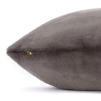 Smoky Gray Recycled Faux Fur Dog Bed