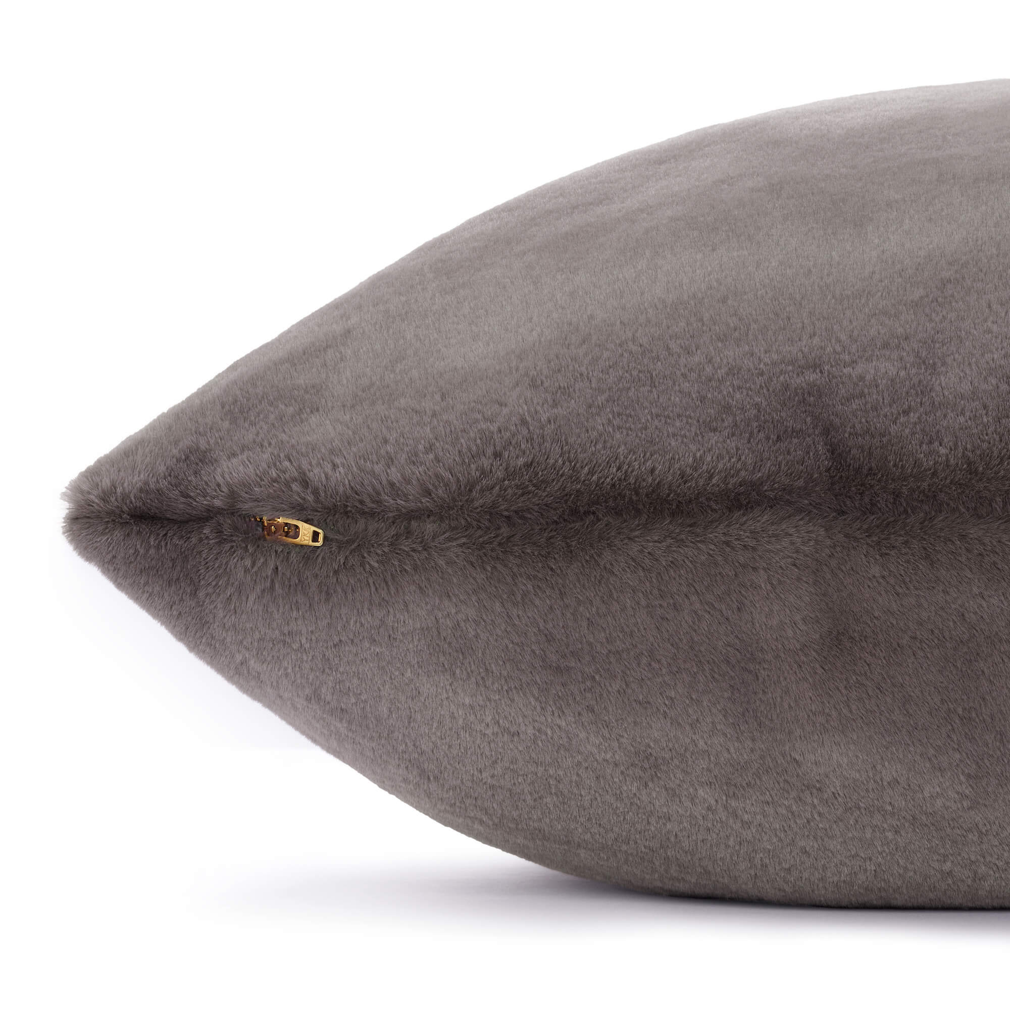 Smoky Gray Recycled Faux Fur Dog Bed