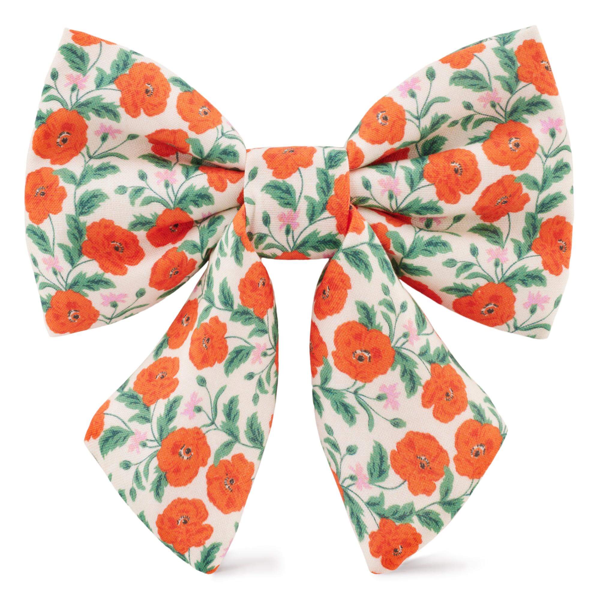 Golden Poppies Lady Dog Bow