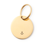 Circle Pet ID Tag: Anchor Icon