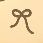 Circle Pet ID Tag: Bow Icon