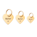 Heart Pet ID Tag: Anchor Icon