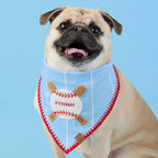 Baseball Applique Dog Bandana